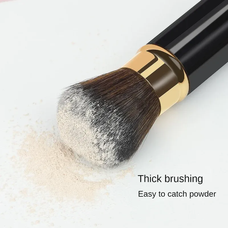 Pinceau de maquillage rétractable pour femme, 1 pièce, pour poudre, fond de teint et blush 4