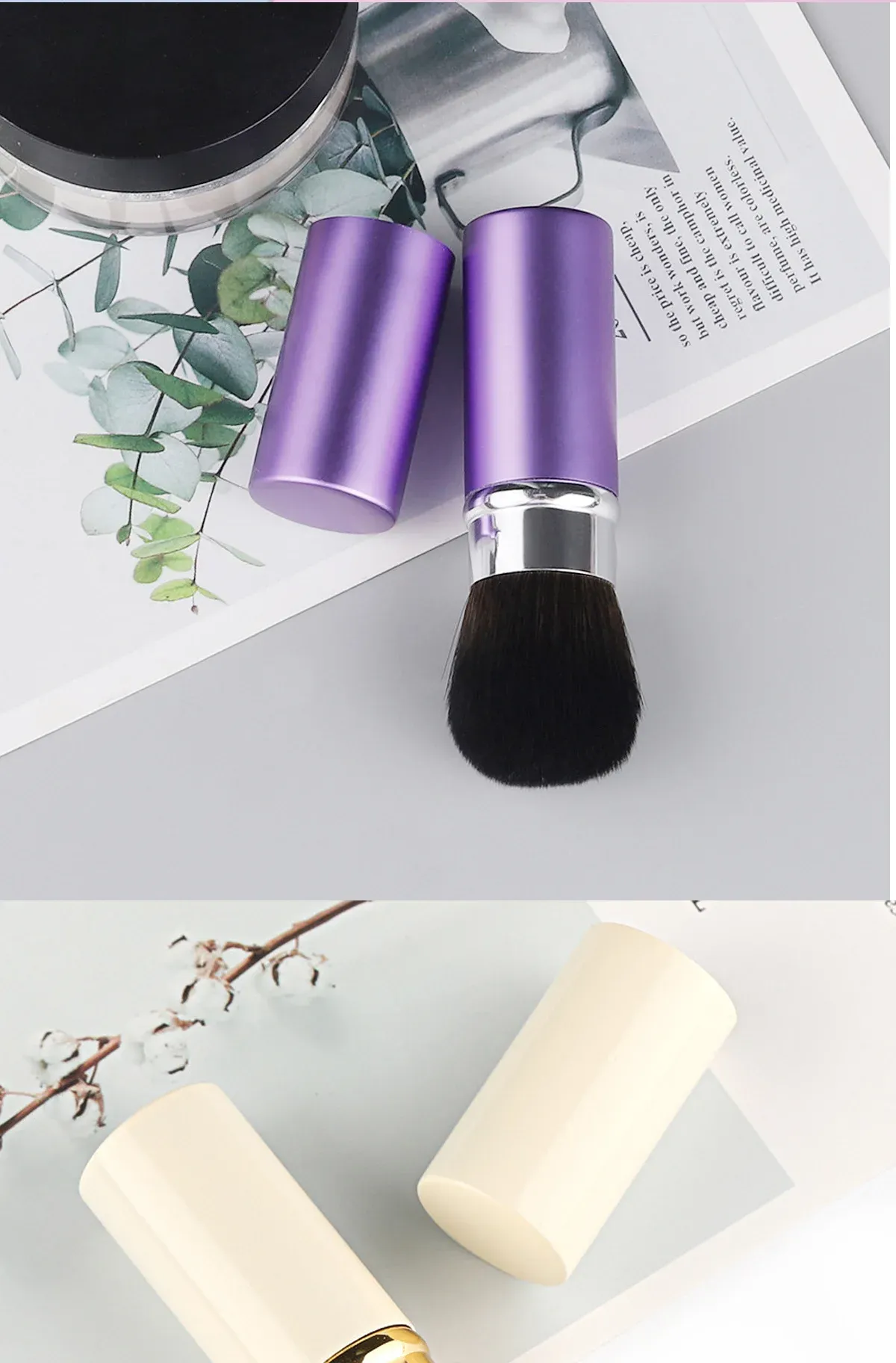 Pinceau de maquillage, rendu final