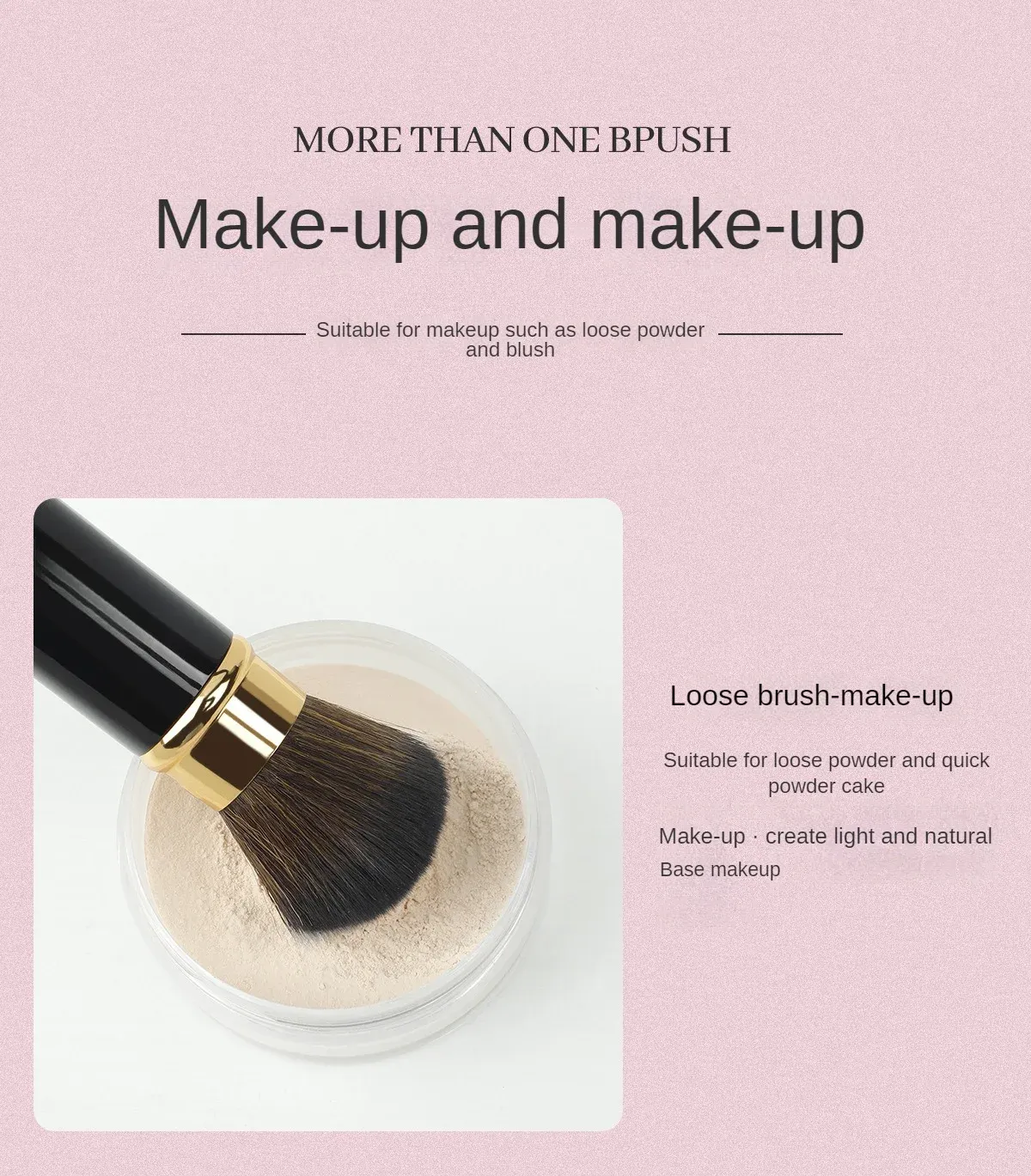 Poils doux du pinceau de maquillage