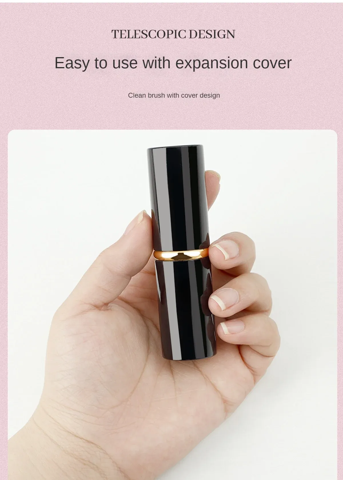 Pinceau de maquillage, finition détaillée