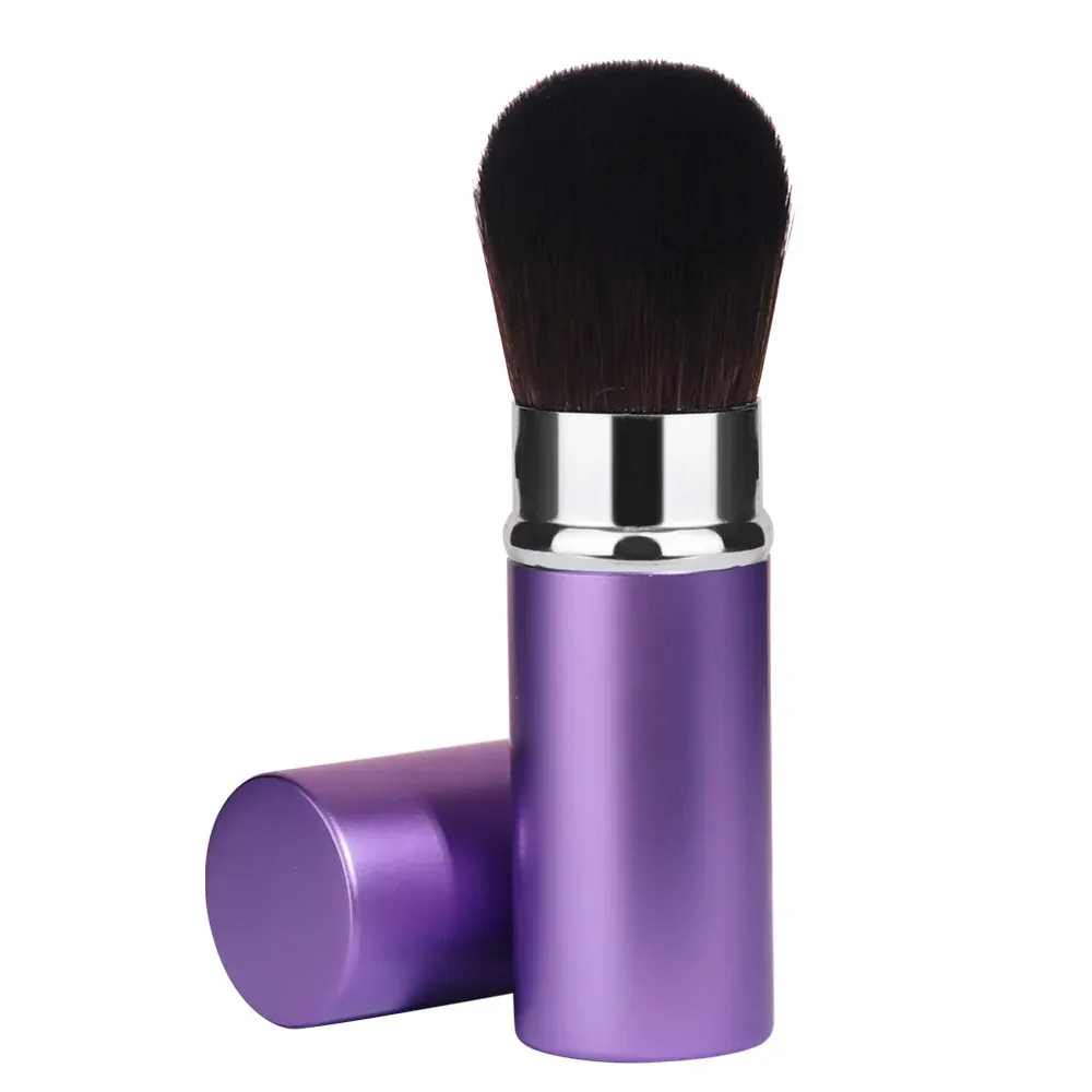 Pinceau de maquillage rétractable pour femme, 1 pièce, pour poudre, fond de teint et blush 10
