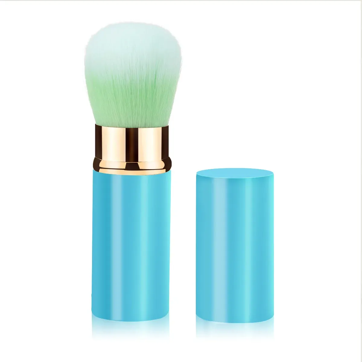 Pinceau de maquillage rétractable pour femme, 1 pièce, pour poudre, fond de teint et blush 12