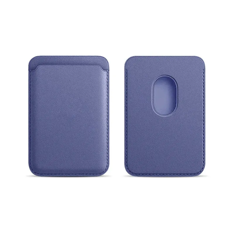 Porte-cartes magnétique en similicuir, étui pour cartes d'identité, support adhésif pour téléphone compatible MagSafe iPhone 17, housse de protection pour cartes 22