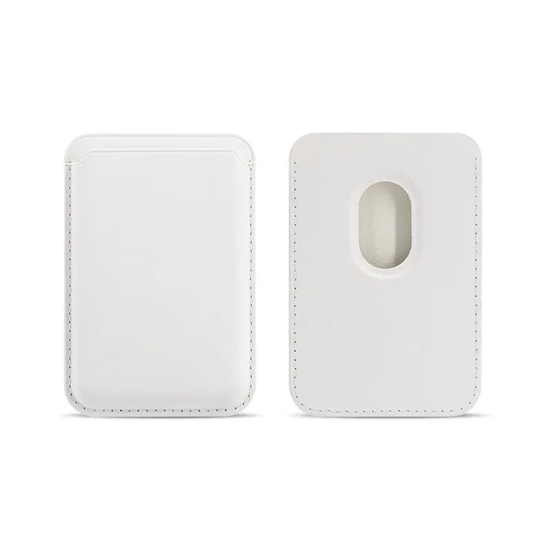 Porte-cartes magnétique en similicuir, étui pour cartes d'identité, support adhésif pour téléphone compatible MagSafe iPhone 17, housse de protection pour cartes 24