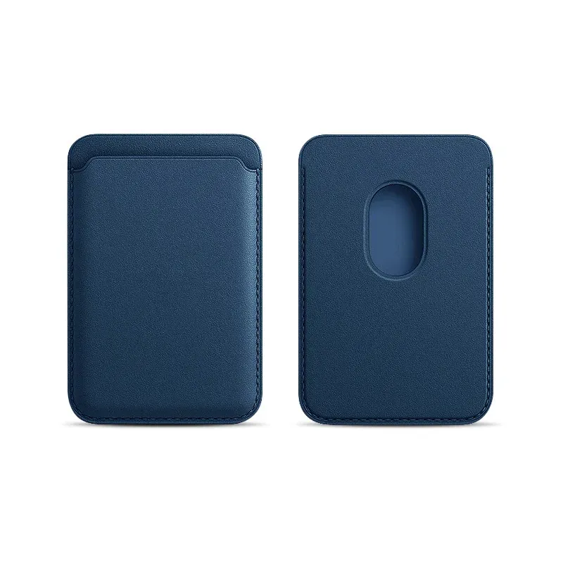 Porte-cartes magnétique en similicuir, étui pour cartes d'identité, support adhésif pour téléphone compatible MagSafe iPhone 17, housse de protection pour cartes 27
