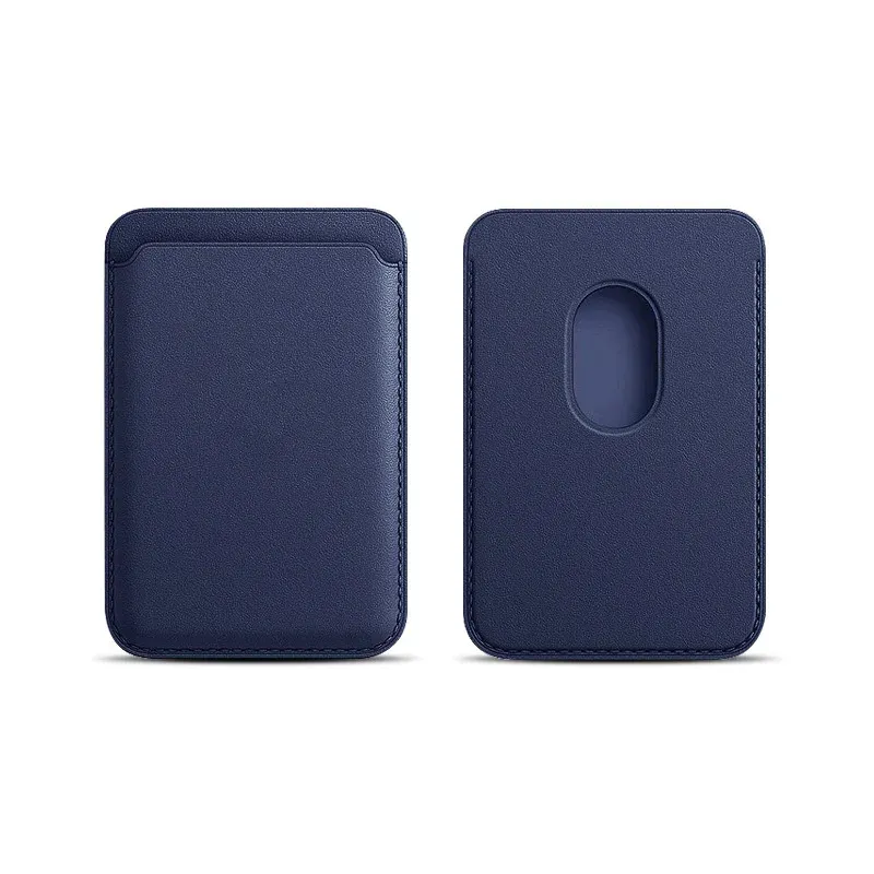 Porte-cartes magnétique en similicuir, étui pour cartes d'identité, support adhésif pour téléphone compatible MagSafe iPhone 17, housse de protection pour cartes 20