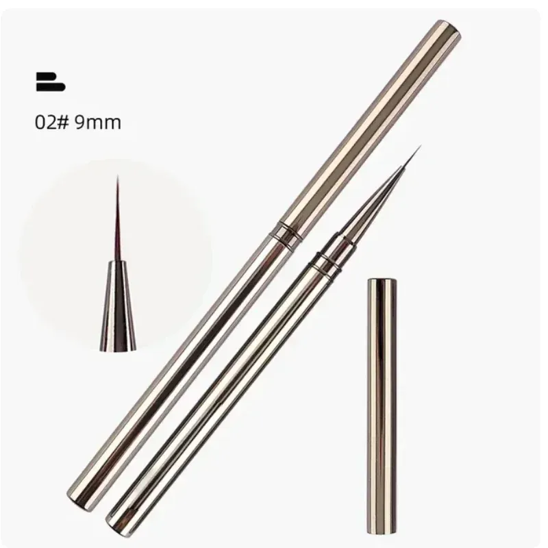 Stylo de photothérapie pour colle à ongles, pinceau pour gel UV, acrylique, peinture pour nail art, dessin, pinceau de manucure professionnel, outil 2
