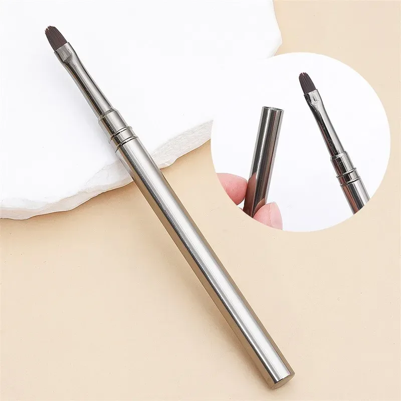 Stylo de photothérapie pour colle à ongles, pinceau pour gel UV, acrylique, peinture pour nail art, dessin, pinceau de manucure professionnel, outil 4