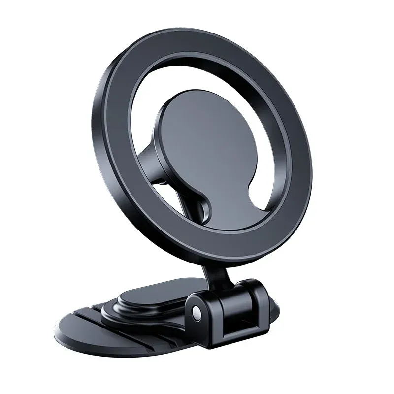 Support de téléphone magnétique rotatif pour voiture en métal, support de tableau de bord compatible MagSafe pour iPhone 16, 15, 14, 13 et 12 9