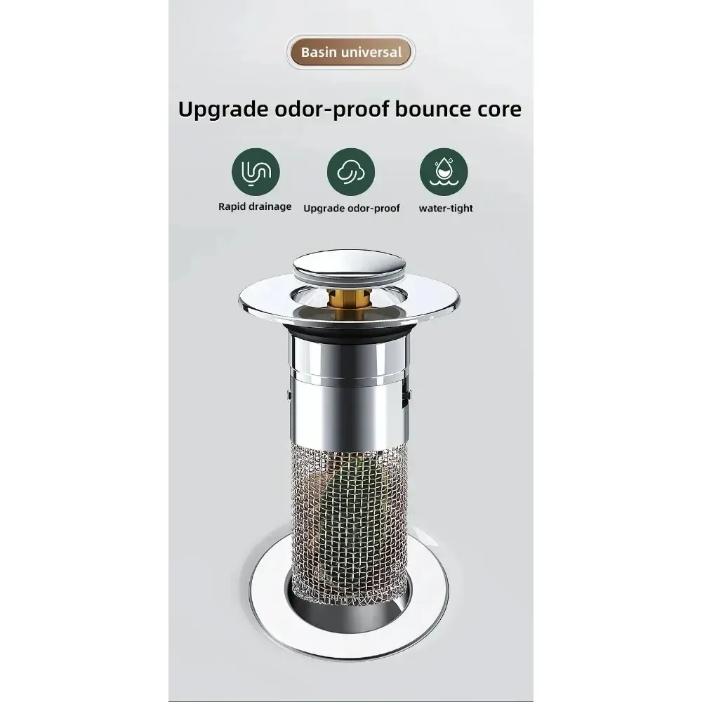 Bouchon de vidange Pop-up, ambiance salle de bain