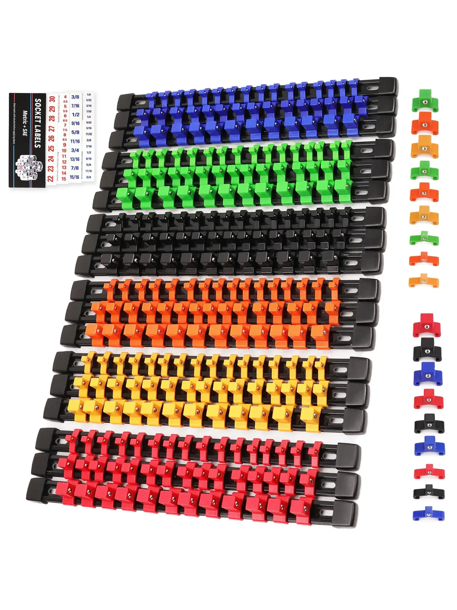 Organisateur de douilles élégant pour boîte à outils