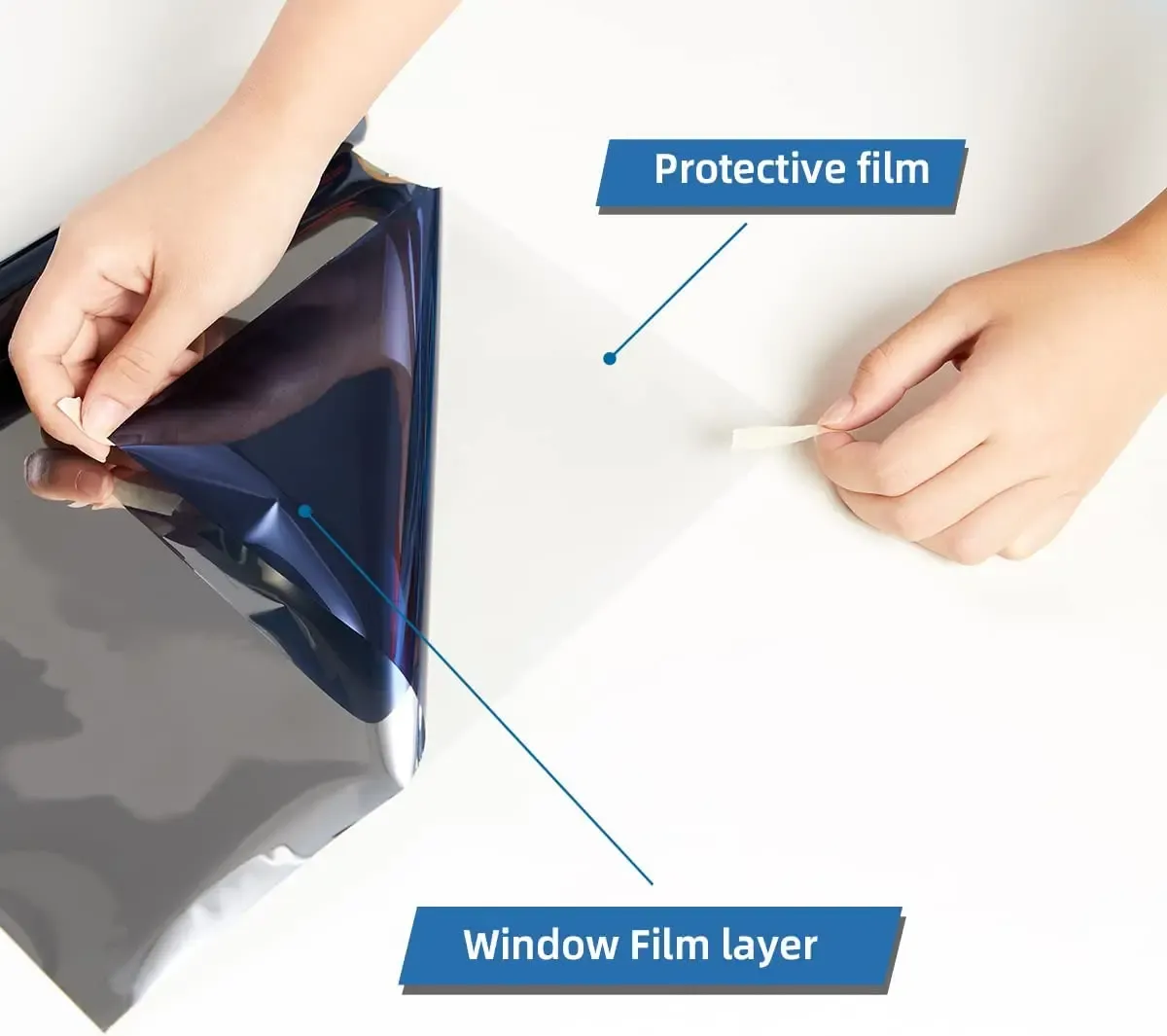 Film teinté pour vitres de voiture 8 m, protection UV et thermique, résistant aux rayures 5