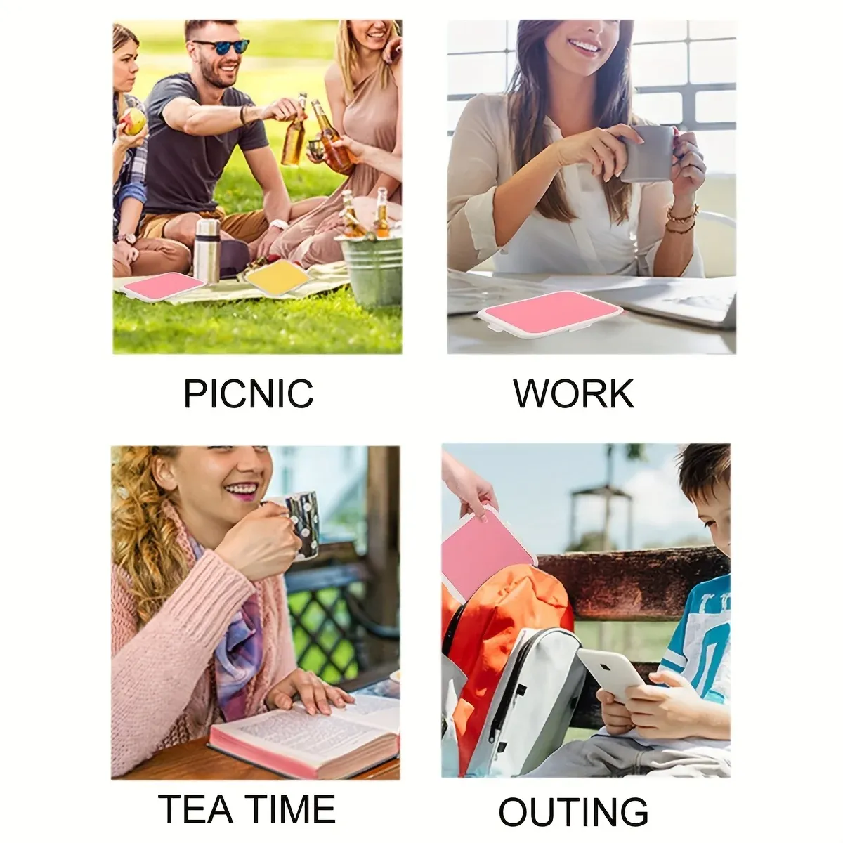 Boîte à sandwichs en silicone encliquetable pour le déjeuner et les voyages 6