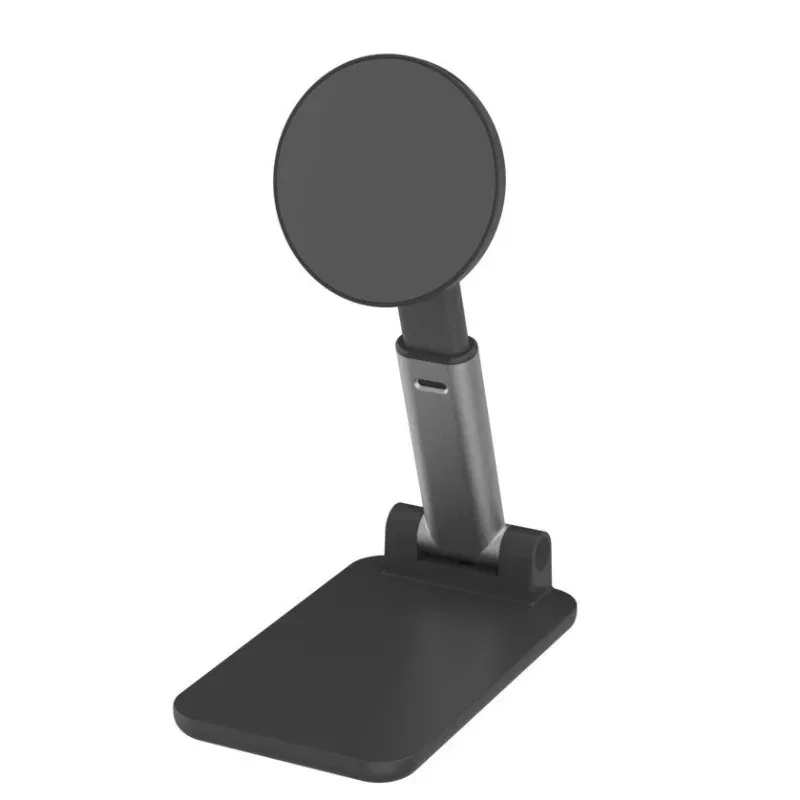 Support de téléphone magnétique flexible et réglable, support de bureau portable et pliable pour tous les smartphones, avec accessoires à pince serrante 6