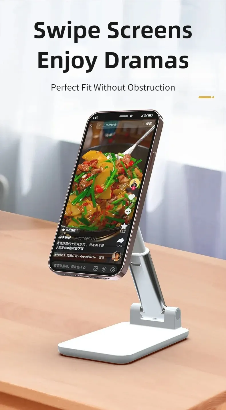 Support de téléphone magnétique, design pliable