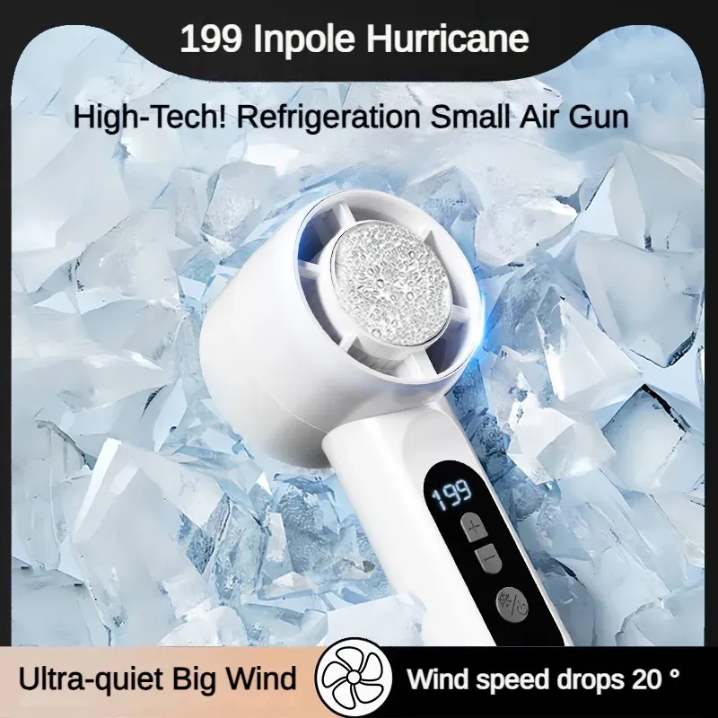 Ventilateur de bureau portatif rechargeable USB avec affichage LED 3