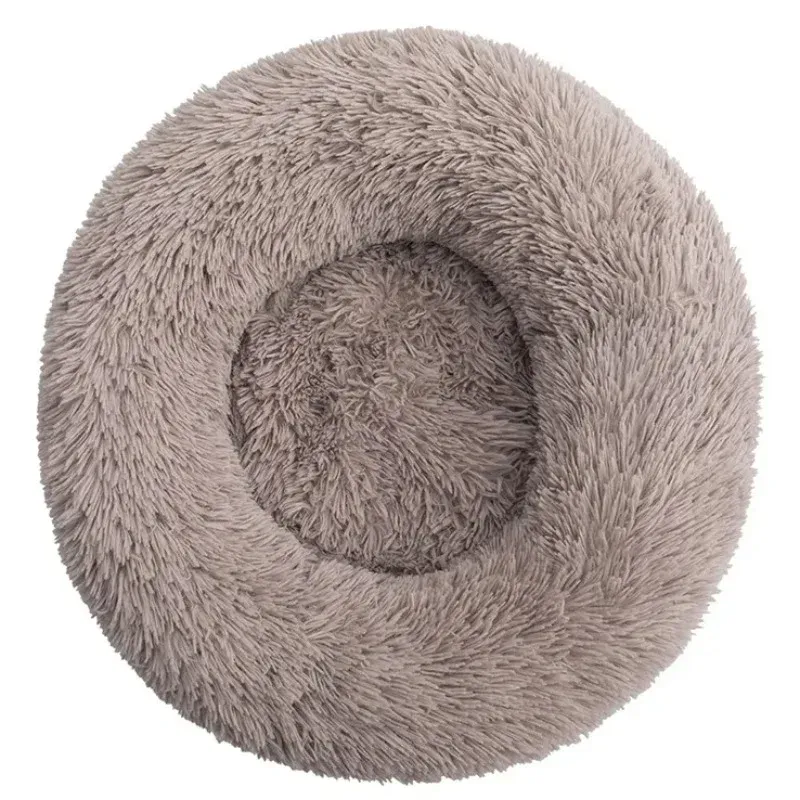 Lit rond pour animaux de compagnie, 40 à 90 cm, 6 tailles, pour grand chien, lit ultra-doux pour chat, panier en peluche pour chien de taille moyenne, couchage chaud d'hiver 22