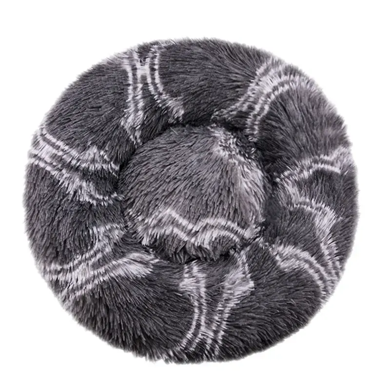 Lit rond pour animaux de compagnie, 40 à 90 cm, 6 tailles, pour grand chien, lit ultra-doux pour chat, panier en peluche pour chien de taille moyenne, couchage chaud d'hiver 21