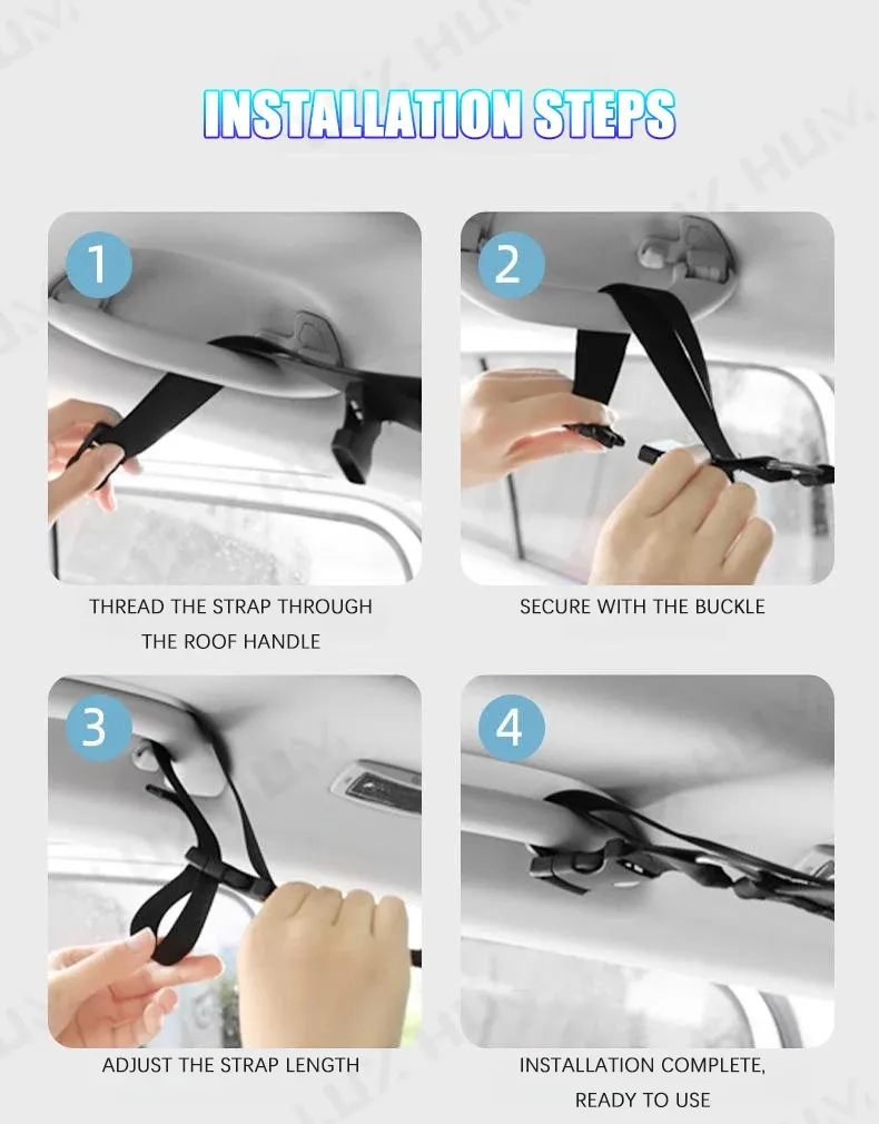 Corde à linge extensible pour véhicules