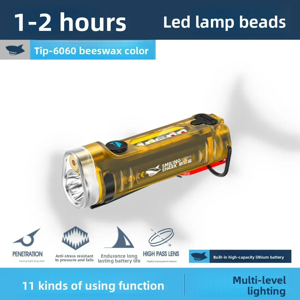 Mini lampe de poche à lumière infrarouge latérale – Torche porte-clés rechargeable et portable pour usage quotidien et d'urgence 6