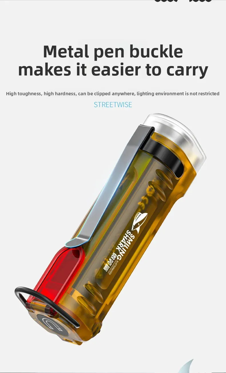 Mini lampe de poche avec lumière latérale infrarouge