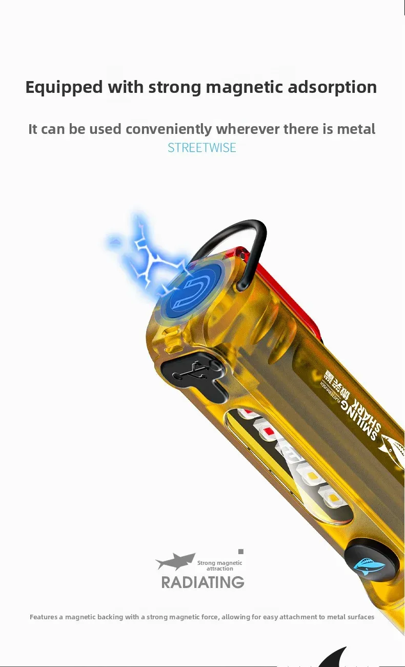Mini lampe de poche avec lumière latérale infrarouge