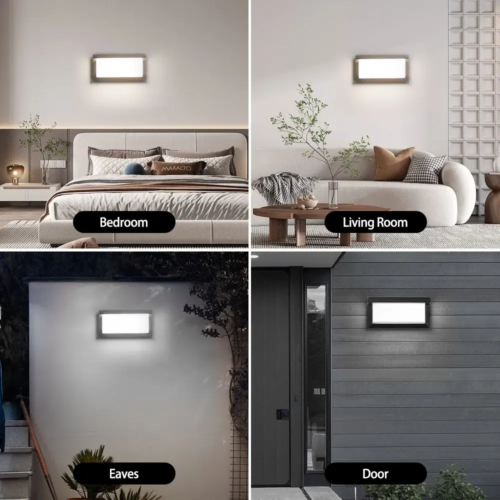 Détail de l'applique LED rétro