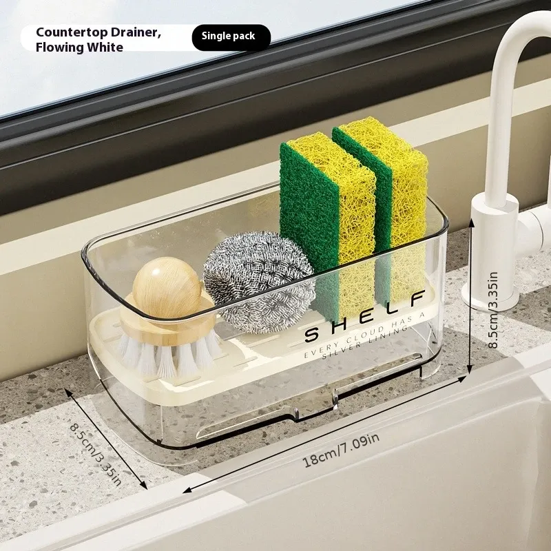 Détail de l'égouttoir auto-drainant