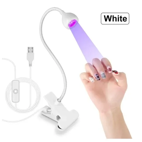 Lampe UV LED portable à pince pour vernis gel, mini sèche-ongles flexible à alimentation USB 7