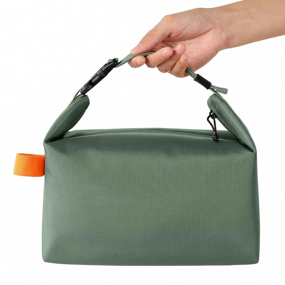 Sac à déjeuner minimaliste isotherme en aluminium épais, sac à bento classique 9