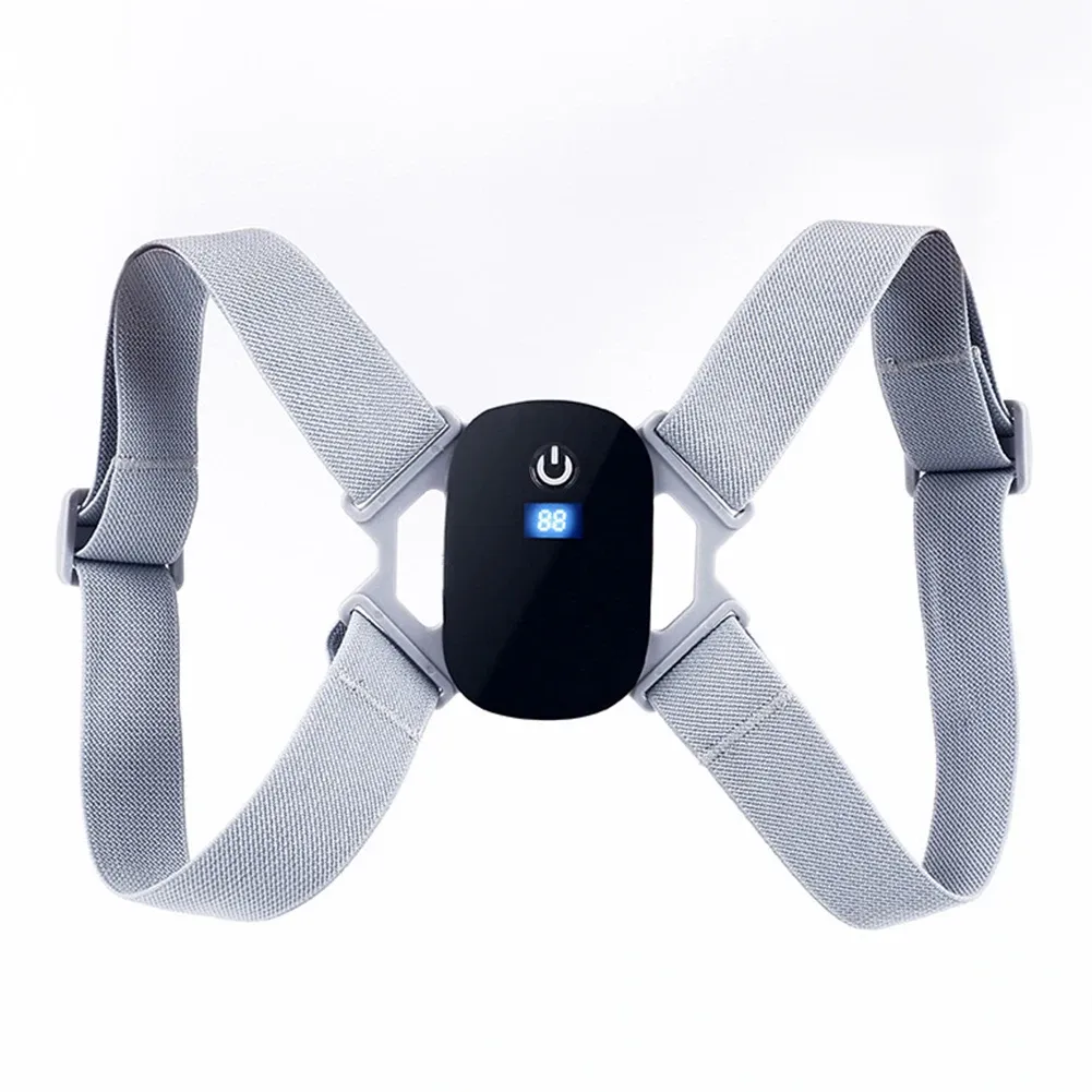 Correcteur de posture assise avec écran LCD, batterie 400 mAh, support lombaire, capteur environnemental intelligent et rappel vibrant pour le travail 4