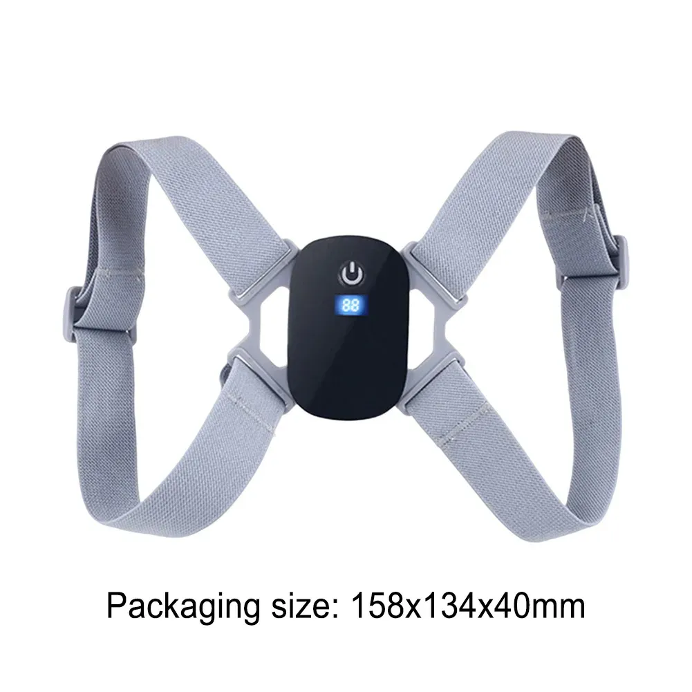 Correcteur de posture assise avec écran LCD, batterie 400 mAh, support lombaire, capteur environnemental intelligent et rappel vibrant pour le travail 6