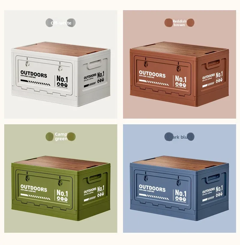 Boîte de rangement pliable de camping