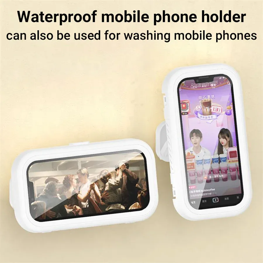 Support de téléphone de douche étanche, vue d'ensemble