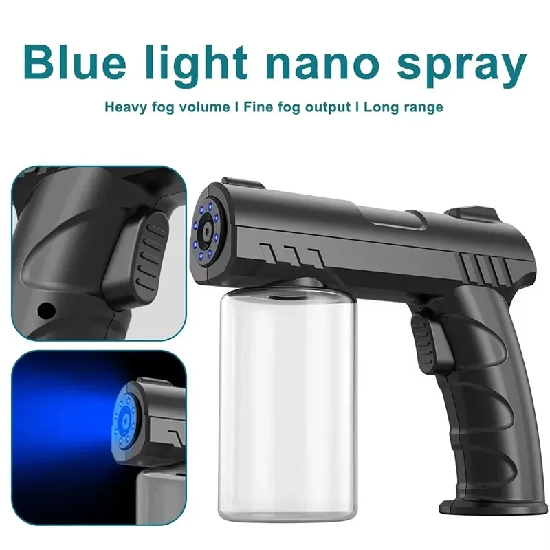 Pulvérisateur de barbier à lumière bleue Nano, vue d'ensemble