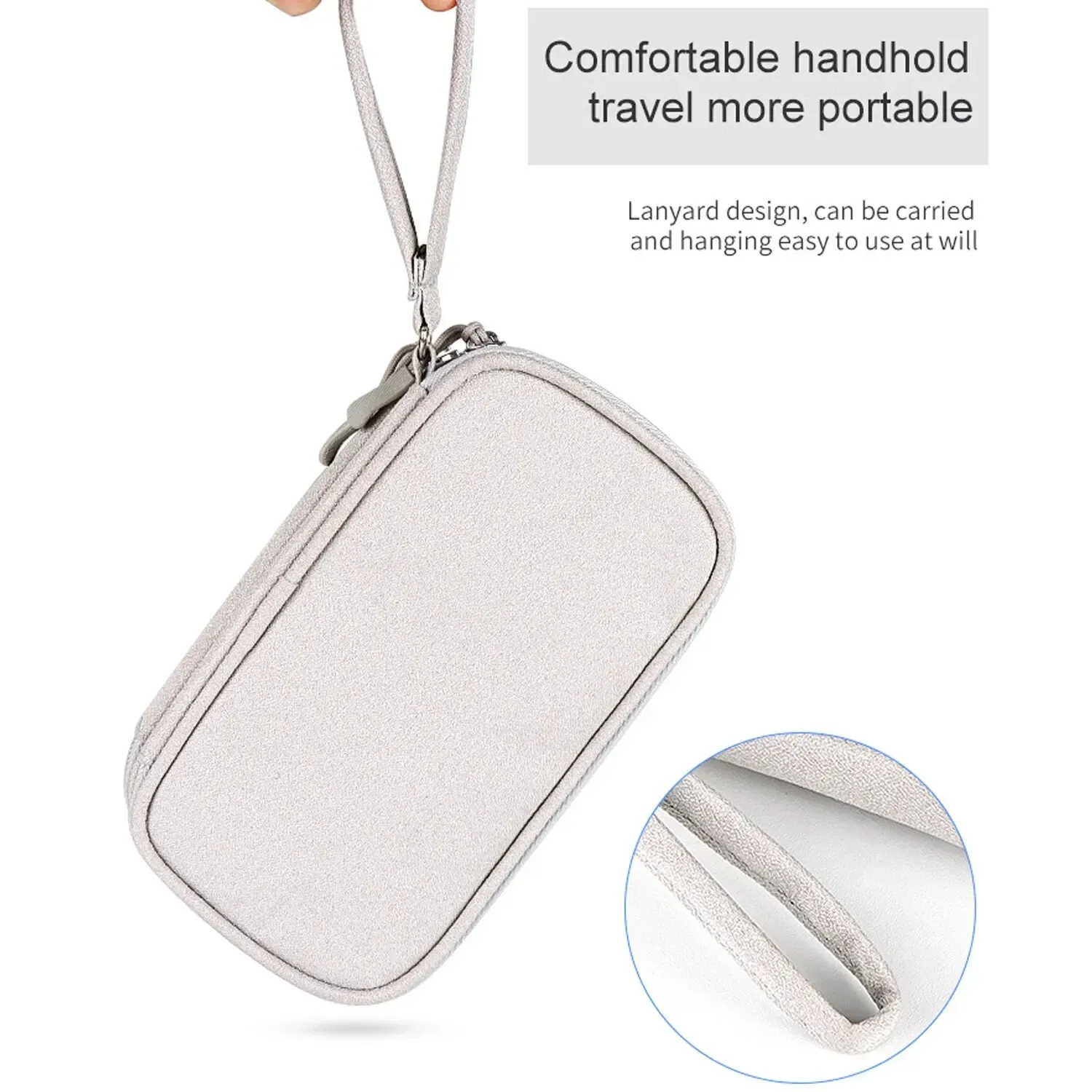 Étui de rangement portable et étanche pour câbles de données et chargeurs USB 5