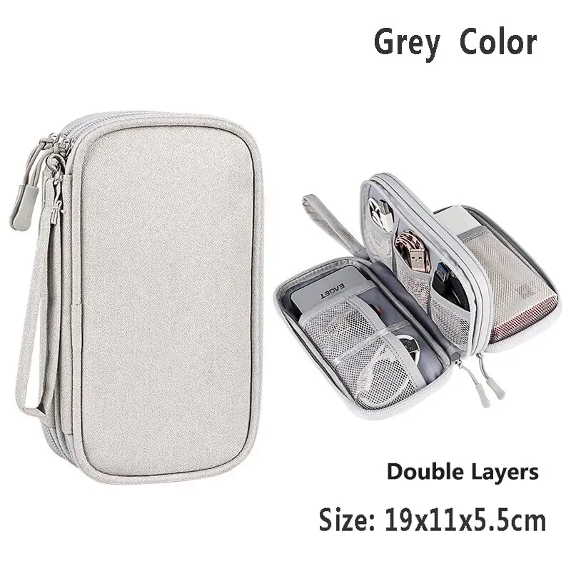 Étui de rangement portable et étanche pour câbles de données et chargeurs USB 13