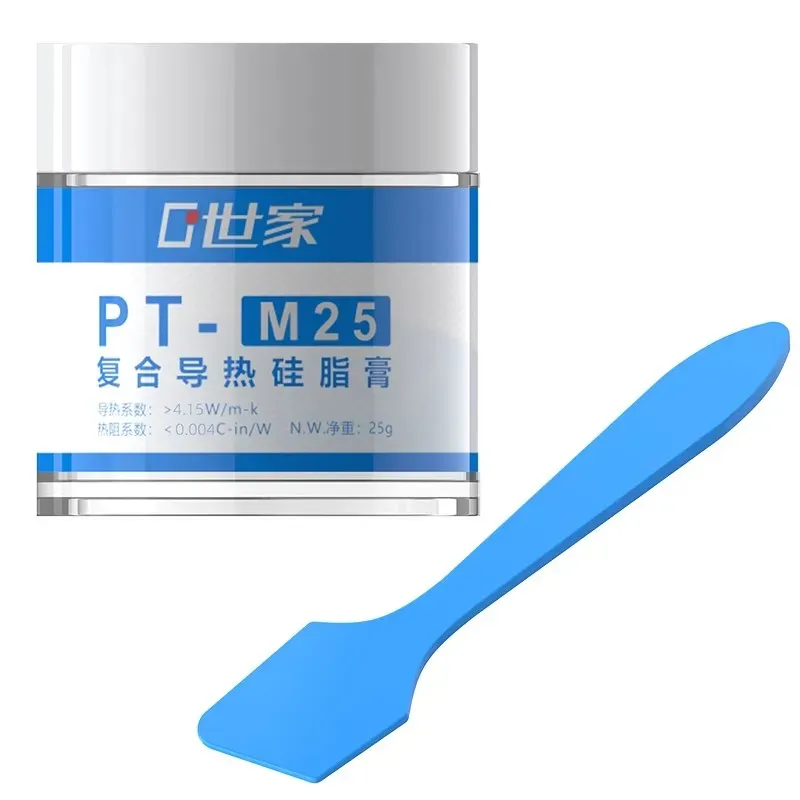 Pâte thermique conductrice TEUCER PT-M28 en silicone pour processeur CPU et dissipateur thermique 8
