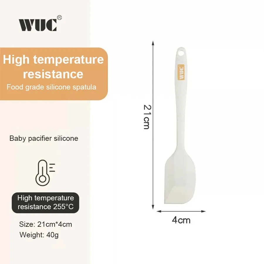 Ensemble d'ustensiles de cuisine en silicone : spatule à pâtisserie, racloir, fouet à œufs et pinceau à huile pour barbecue 9