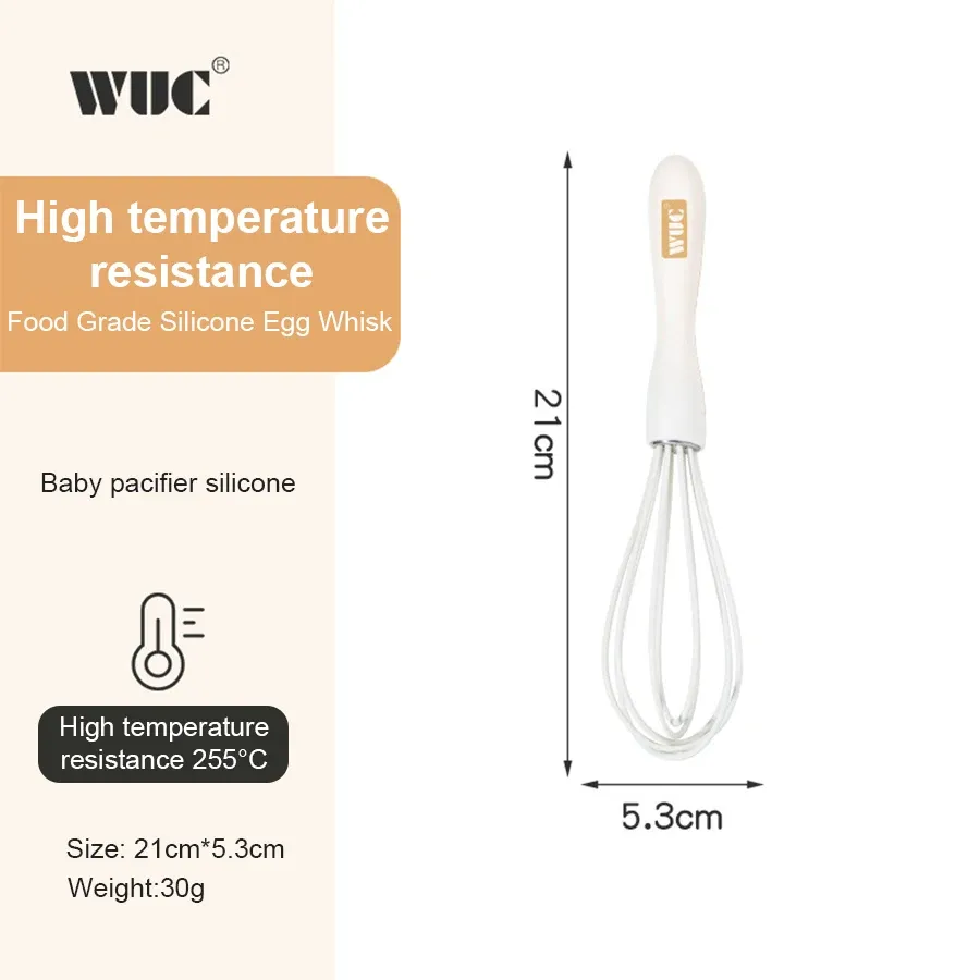 Ensemble d'ustensiles de cuisine en silicone : spatule à pâtisserie, racloir, fouet à œufs et pinceau à huile pour barbecue 7