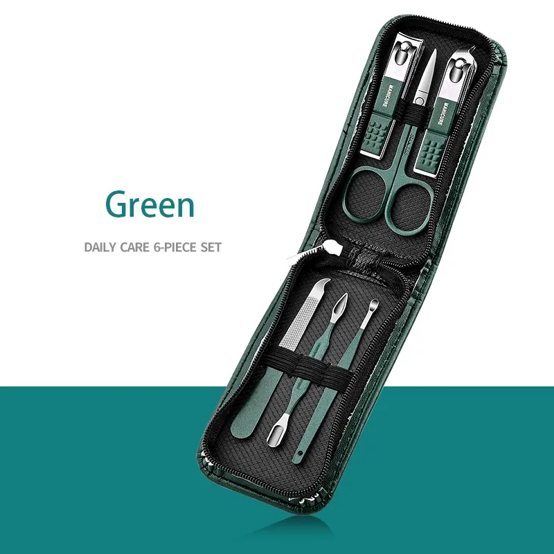 Kit de manucure et pédicure professionnel en acier inoxydable avec étui de voyage, 7 à 18 pièces 12
