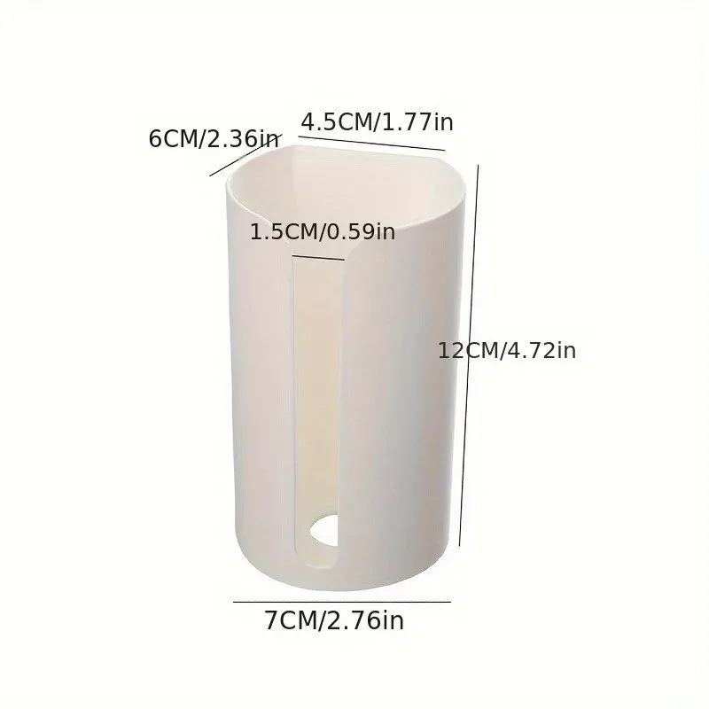 Distributeur mural de sacs plastiques pour cuisine, support de rangement extractible pour sacs poubelles, 1 pièce 3