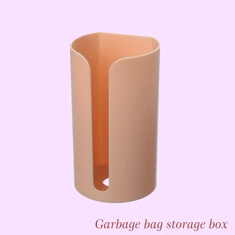 Distributeur mural de sacs plastiques pour cuisine, support de rangement extractible pour sacs poubelles, 1 pièce 8