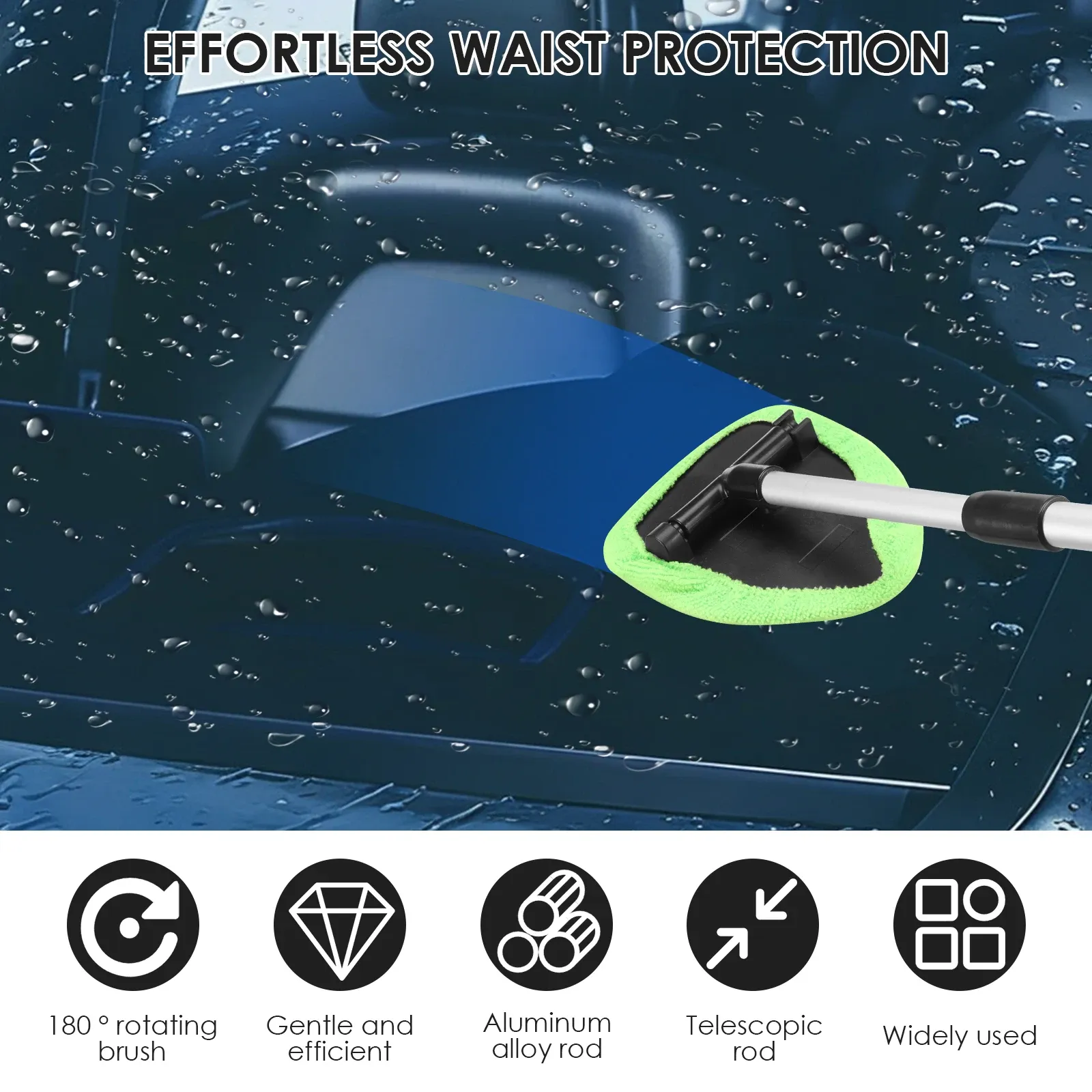 Tête pivotante de la brosse de nettoyage