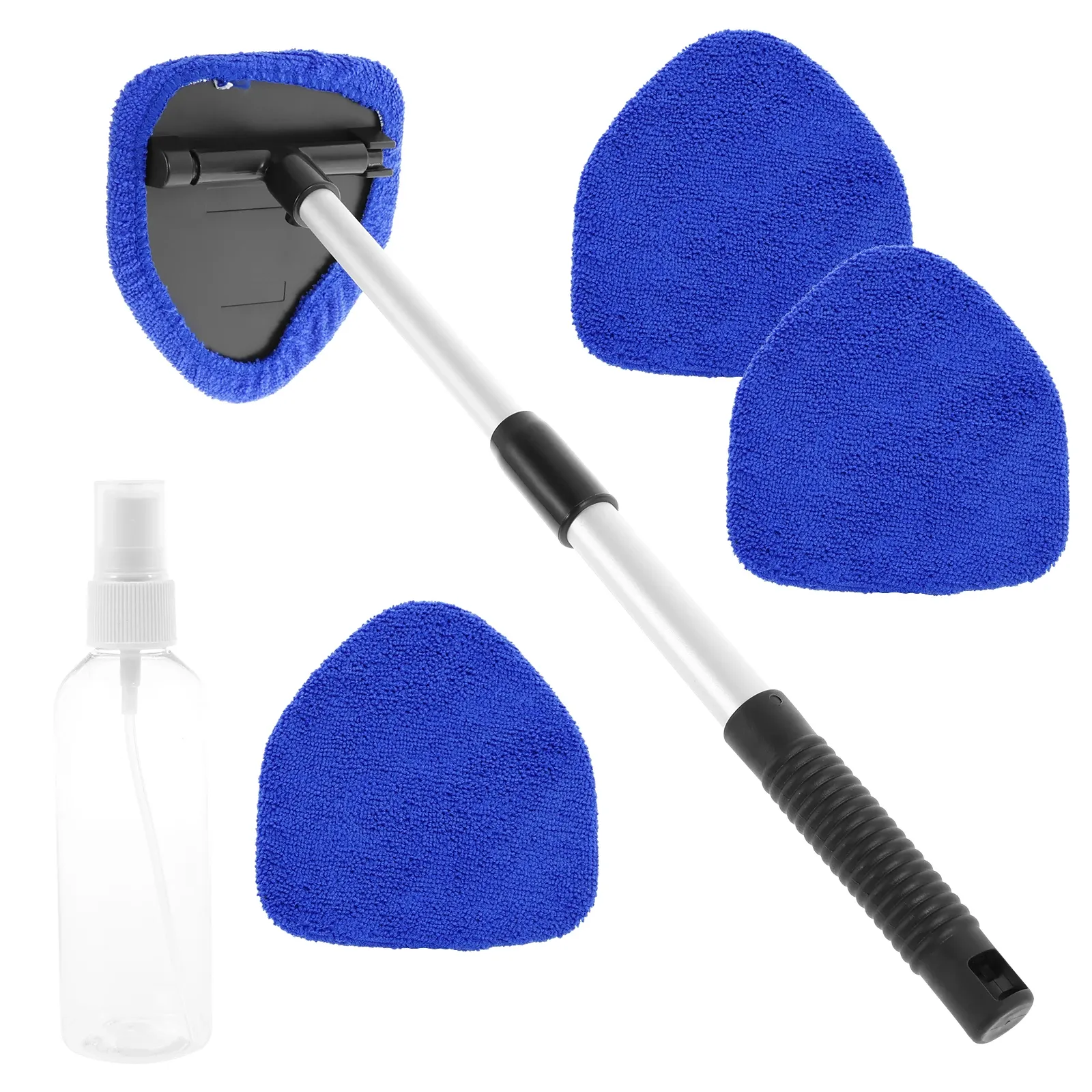 Brosse télescopique en microfibre pour nettoyage de pare-brise et vitres de voiture 10
