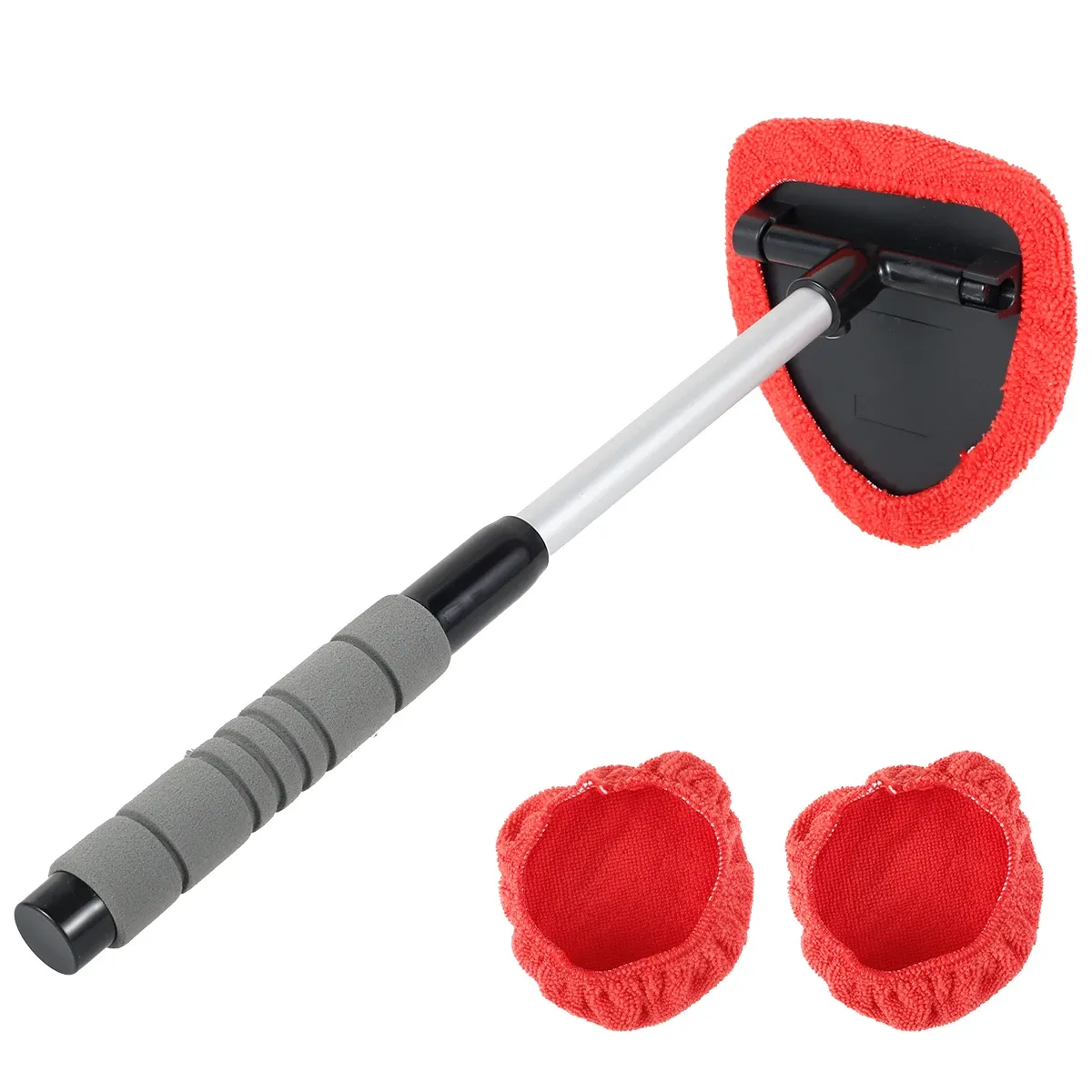 Brosse télescopique en microfibre pour nettoyage de pare-brise et vitres de voiture 11