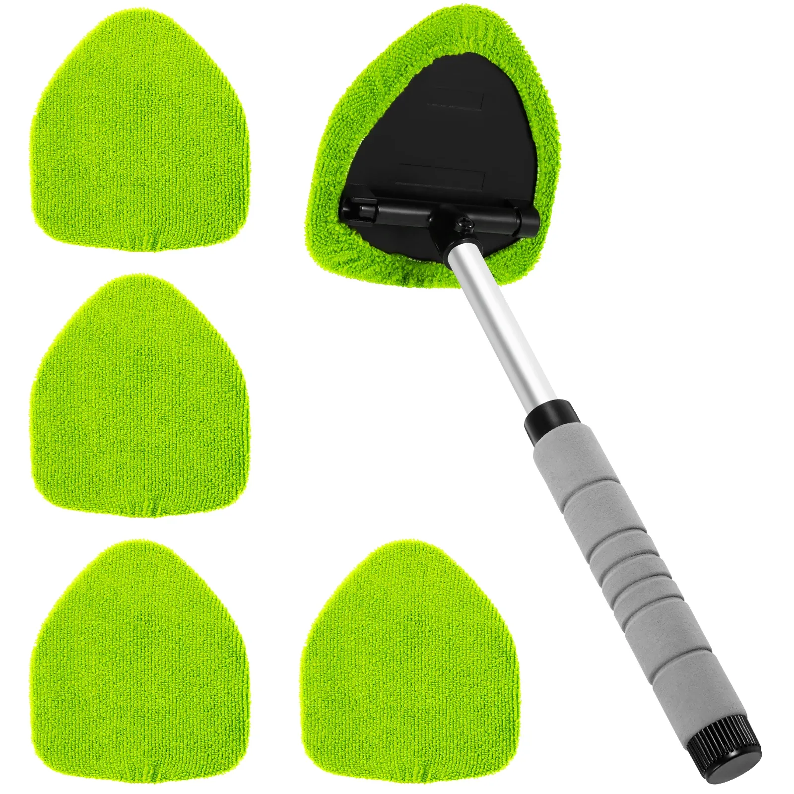 Brosse télescopique en microfibre pour nettoyage de pare-brise et vitres de voiture 13