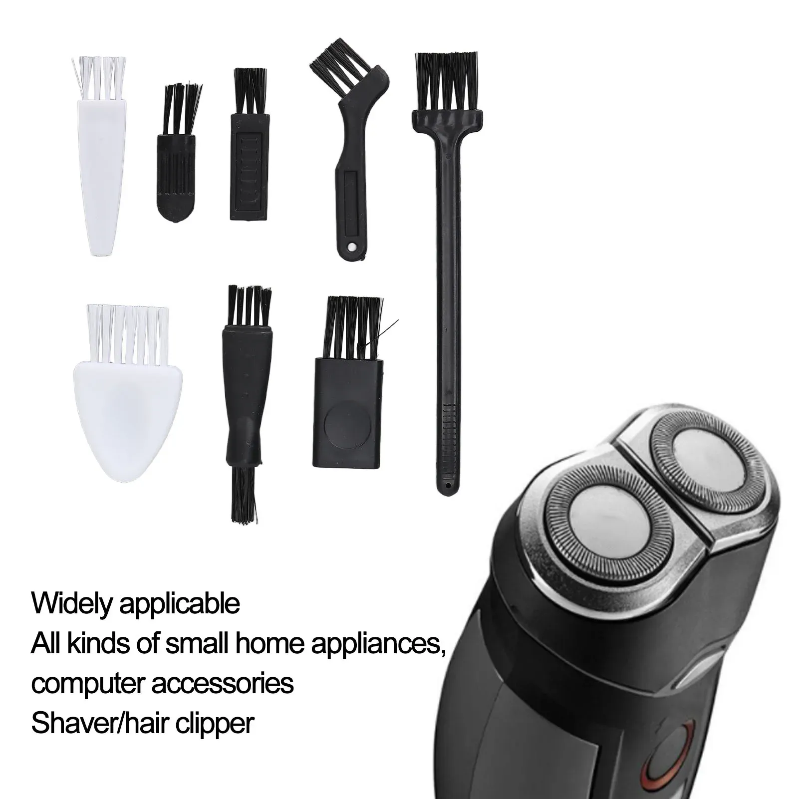 Ensemble de brosses de nettoyage pour rasoirs électriques, appareils électroménagers et accessoires informatiques, 8 pièces 6