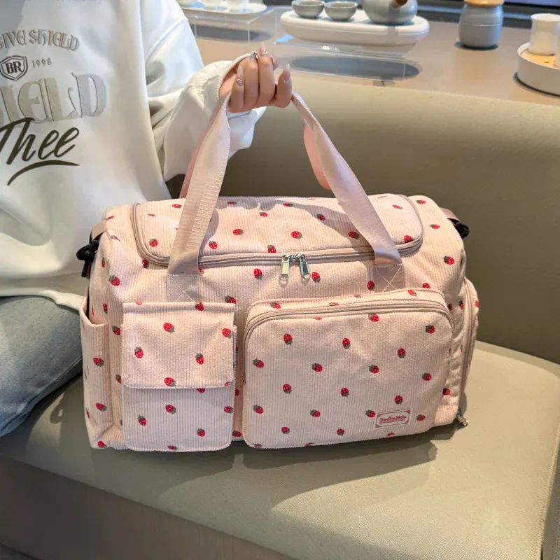 Sac de voyage fourre-tout grande capacité avec compartiment à chaussures, sac de sport pour femme à bandoulière