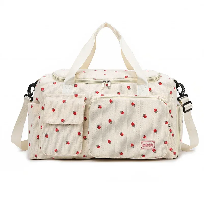 Sac de voyage fourre-tout grande capacité avec compartiment à chaussures, sac de sport pour femme à bandoulière 7